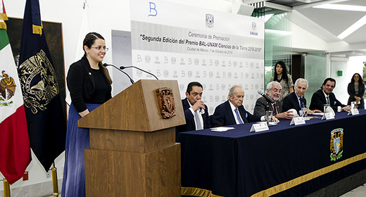 Premio BAL-UNAM en Ciencias de la Tierra