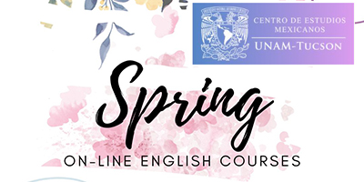 Clases de inglés en línea, primavera 2024 UNAM-Tucson