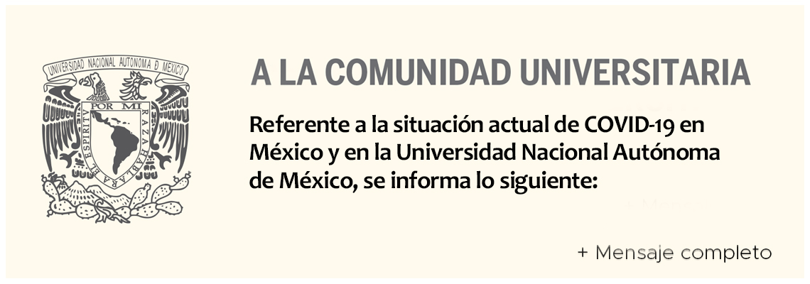 Mensaje a la comunidad universitaria