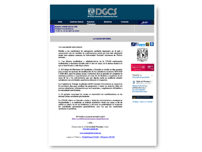 Boletín UNAM-DGCS-390