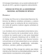 Código de ética UNAM