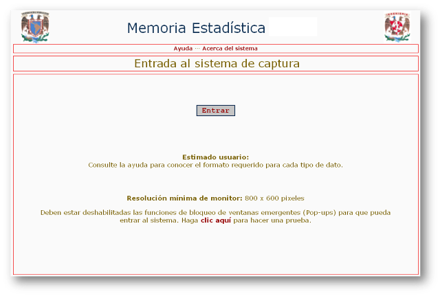 Memoria Estadística